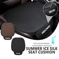 Soft Car Logo Ice Silk Seat Cushion Pad Protector Cover For Recaro
