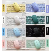 10-inch Bluetooth Keyboard and Mouse,Magic Control,silent,rechargeable Universal for Mobile Phones and Tablet Computers