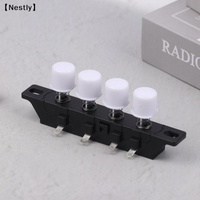 1/2/3Pcs 4 Key 3-Speed Round Knob Switch Universal Electric Fan Switch Accessories For Table Fans Floor Fans〔Nest〕