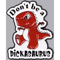 Red Dinosaur Enamel Pin Humorous Brooch Pines Lapel Pins Badge on Backpack Clothing Accessories Funny Jewelry Friends Gifts