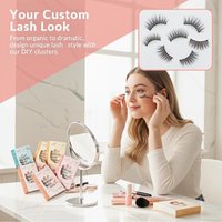 No Glue Natural Look Self-adhesive False Eyelash Clusters DIY Eye Makeup at Home Comfortable Wear