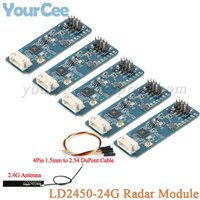 10pcs/1pc LD2450 24G MM Wave Human Body Motion Tracking Trajectory Radar Sensor Module LD2452 Sensing Distance LD2453 LD2454