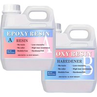 Epoxidharz, kristallklar, selbstnivellierend, schlagfest, Harz-Set für Kunst, Schmuck, Tische, Arbeitsplatten, einfache 1:1-Mischung, DIY-Handwerk
