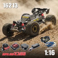 Mjx Hyper Go Remote Control Monster Truck 16213 1 16 Brushless 4Wd High Speed Off Road Racing Buggy Dual Body Shell For Adult