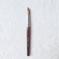 1PCS 100% Kolinsky Sable Acrylic Nail Art Brush No. 10#12#14#16#18#20#22#24 UV Gel Carving Pen Liquid Powder DIY Nails Drawing