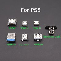 1-10pcs USB Type-C Super-Speed Port For PS5 Console Type-A Port Hi-Speed USB 2.0 3.0 Socket Connector HDMI-compatible Interface
