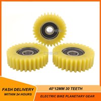 30T 40x12mm Electric Bike Planetary Gear 30 Teeth Gears With 8mm 608RS Bearings Wheel Hubs Nylon Gear for Motor E-Bike Parts