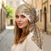 Fashion Women Hijabs Bandanas Girl Skullies Beanie Turban Head Wrap For Hair Loss Cap Chemo Headwear Lady Rural Female