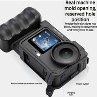 DJI Action 6 Plastic Street Photography Handle Rabbit Cage Protective Cover Extended Shockproof Sports Camera Filming Accessory