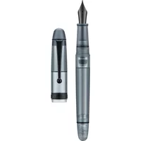 Asvine V126 Vacuum Filling Fountain Pen Matte Black Titanium EF/F/M Nib Acrylic Writing Christmas Gift Pen for Office Luxury