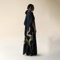 Black Kimono Bikini Cover Ups Solid Bat Sleeve Beachwear Beach Maxi Women Loose Cardigan Swimsuit Covers