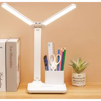 USB Charging LED Table Lamp Stepless Dimming Desk Lamp Multi-function Night Lamp For Bedroom Reading Light White Light