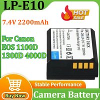 2200mAh LP-E10 LPE10 Digital Camera Battery for Canon EOS 1100D 1200D 1300D 2000D 4000D Rebel T3 T5 T6 KISS X50 X70 Battery
