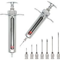 10/20/30/50ml Syringe Adjustable Dose Vaccine Injection 304 Stainless Steel Needle Pinhead Farm Livestock Veterinary Tools