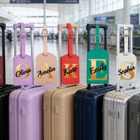 Personalized Custom Name Blue Luggage Tag, Boarding Pass, Suitable for Travel, Suitcase Identifier