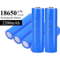 18650 3.7V 2200mAh Rechargeable Lithium Battery for Flashlight Laser Pen small Fan Solar Street Light Headlight High Quality