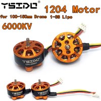 Moteur Brushless Micro YSIDO 1204 6000KV 2-3S pour Drone de Course FPV Tyro89 Mini Multirotor 100-150mm Kit de Châssis Toothpick 3 Pouces