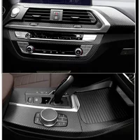 For BMW X3 X4 G01 G02 2018-2020 Interior Central Control Panel Door Handle Carbon Fiber Stickers Decals Car styling Accessorie