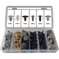 Car Roof Ceiling Trunk Trim Cover Plastic Fastener Clip Box Kit Auto Hood Insulation Cotton Rivet Bag Packed Buckle Universal