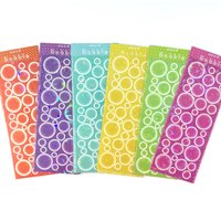 Laser Glitter Bubble Stickers Handbook Diary Notebook Scrapbook Star Photo Card Diy Decorative Material Stickers