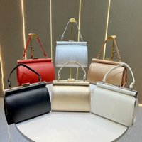 2025 Luxury Designer Genuine Leather Woman Handbags Simple Trendy Box Bag Fashion Crossbody Shoulder Bag Ladies Party Tote