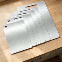 Chopping Board Double Sided Stainless Steel Thickened Kneading Dough Board Kitchen Household Fruit Cutting Block Accessories
