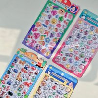 Nekoni Cartoon Fashion 3D Relief Crystal Sticker Scrapbooking Diy Journaling Diary Stationery Sticker School Supplies Gift