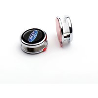 1/2pcs 3D Metal Car Emblem Hook Self Adhesive Badge Hooks Accessories For Ford Mustang Focus Mondeo Fiesta Kuga MK4 Edge Valve