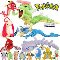 Pokemon Milotic Caterpie Gyarados Plush Toy Milotic Pikachu Peluche Riding Gyarados Magikarp Steelix Sleep Vaporeon Stuffed Doll