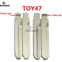 10pcs/lot Car Flip Key Blade TOY47 Center Side Pin Key Blank for Toyota Flip Remote for KEYDIY KD VVDI Xhorse JMD Locksmith Tool