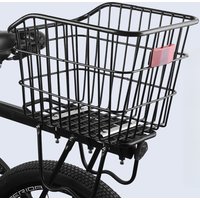 Giant Bicycle Mountain Bike Rear Basket Rack Post Mount Storage Shelf Universal Back Basket for Cycling Gear Accessories