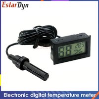Digital LCD Thermometer Hygrometer Indoor Temperature Humidity Monitor with ±1%RH Accuracy, Battery Included for Home Greenhouse