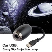 Mini Galaxy Star Projector 2-in-1 Night Light Home Background Atmosphere Light Bedroom Car Decoration Children's Gift LED Lamp