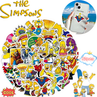 The Simpsons Homer Marge 50 stickers creative high-value cartoon cartoon printing diy graffiti hand book waterproof stickers