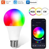 E27 220V Tuya Smart Bluetooth LED Bulb 9W 15W 18W RGB Lamp Smart Life APP Control Timer Function Dimmable Lampada Room Decor
