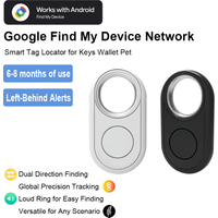 2026 Smart Tag Locator for Keys Wallet Pet | Works with Android Find My Device | Global Tracking | Dual Direction Anti-Lost