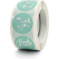 100-500pcs 1inch Pink Green Thank You Stickers Olive Leaf Gold Foil Sticker Roll for Wedding Jewelry Box Stationery Seal Lable