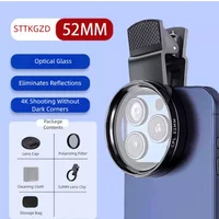 52mm CPL Mobile Phone Lens Filter Lens Clip Camera Accessories Circular Polarizer Filter for Canon Nikon for All Smartphone