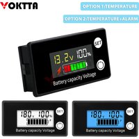 DC8-100V Battery Capacity Indicator LCD Digital Electricity Meter Lead-acid Lithium LiFe PO4 Voltage Tester for Car Motorcycle