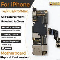 A+ Working Board For iPhone 14/14 Pro/14Pro Max Motherboard With Face ID Unlocked 256GB Logic Clean Free iCloud Tested Crazy Cow