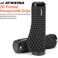 AliExpress NONE ATWEINA 3D Pprinted Hollow Handlebar Grips Mountain Bike Honeycomb Handlebar Grips Shock-absorbing Waterproof Sweat-proof