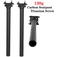 Ultralight Full Carbon Seat Post Road Bike Seat Mountain Bicycle Seatpost UD Black Length 350 / 400mm