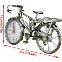 Creative Table Alarm Clock Home Decor Room Desktop Decoration Crafts Home Garden New Vintage Arabic Numeral Bicycle Shape