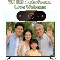 4K HD Auto Focus Live Webcam 3840x2160p USB Plug Without Drive Family Home Call Camera For Network YouTube Teach Meeting Webcam