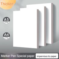 20/50 Sheets Marker Paper 120g A4/A5 Drawing Paper Pad for Acrylic Markers Color Pencils Charcoal Pencil Needle Pen Art Supplies