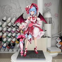Anime Figure Remilia Scarlet Gk Model Toys Pvc Collectible Statue Touhou Scarlet Devil Car Decor Desktop Ornament Surprise Gifts