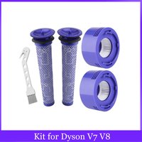 Für Dyson V7 V8 Akku-Staubsauger Ersatz-Vorfilter und Nachfilter-Vorfilter + HEPA-Nachfilter-Kit-Zubehör
