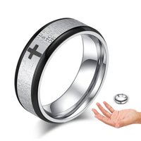 1pcs Cool Metal Floating Ring Magic Trick Toy Easy Operating Levitation Magic Props Classic Street Stage Performance Toys Funny