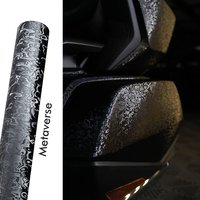 Carbon Fiber Sticker Premium Cosmic Ghost black Stickers Vinyl Wrap Roll Adhesive Decal Car Wrapping Foil Film Car Accessories