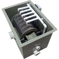 Factory direct 20 tons fish pond filter aquaculture automatic backwashing koi pond water circulation system drum machine